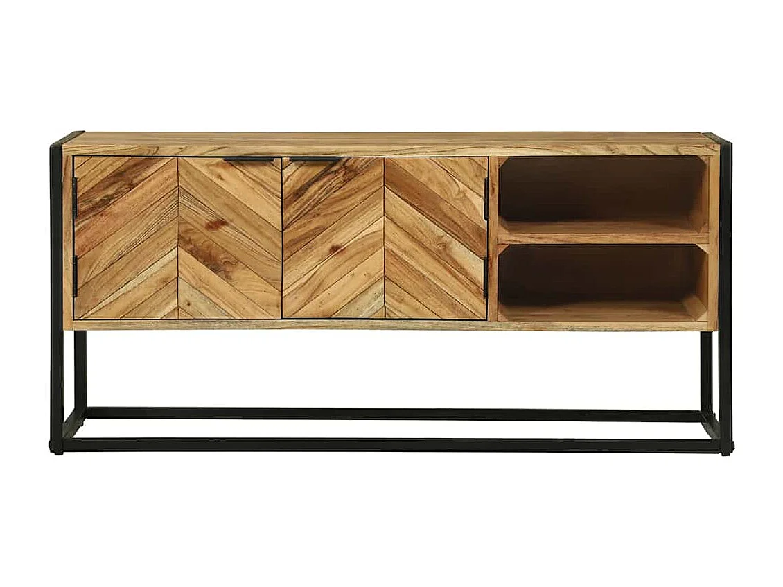 Meuble TV Marron 110 x 30 x 50 cm Bois d'acacia massif