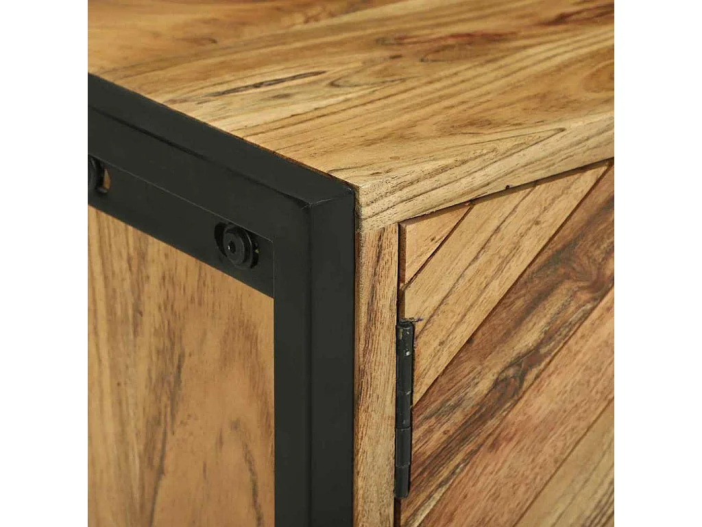 Meuble TV Marron 110 x 30 x 50 cm Bois d'acacia massif