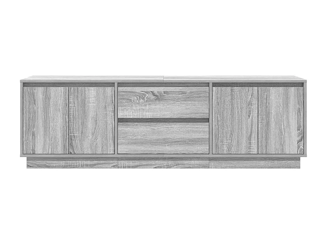 Meuble TV avec lumières LED sonoma gris 160,5x41x50 cm