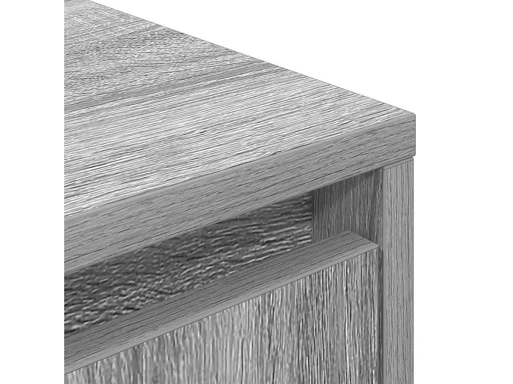 Meuble TV avec lumières LED sonoma gris 160,5x41x50 cm