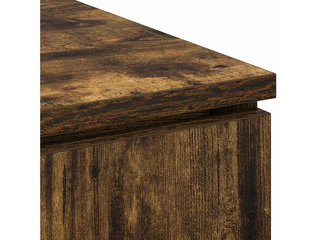 Mueble de TV con LED Roble ahumado 100 x 38 x 49 cm