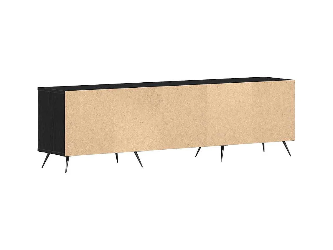 Meuble TV Chêne noir 150 x 30 x 44.5 cm Bois d'ingénierie