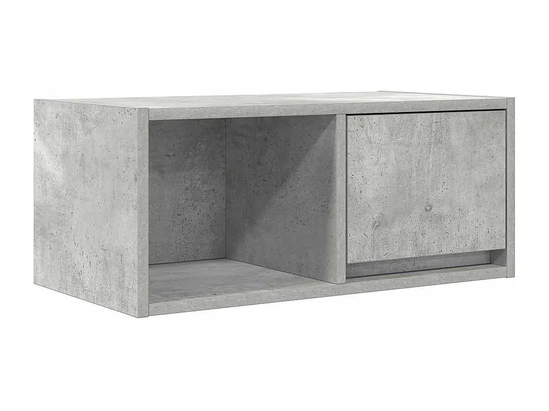 Meuble TV gris béton 60x31x25,5 cm bois d'ingénierie