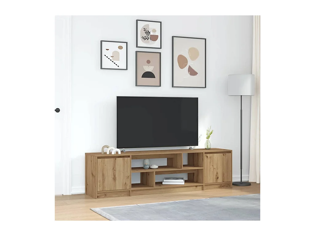Mueble de TV Artisan Roble 188,5x41x50 cm Madera de ingeniería