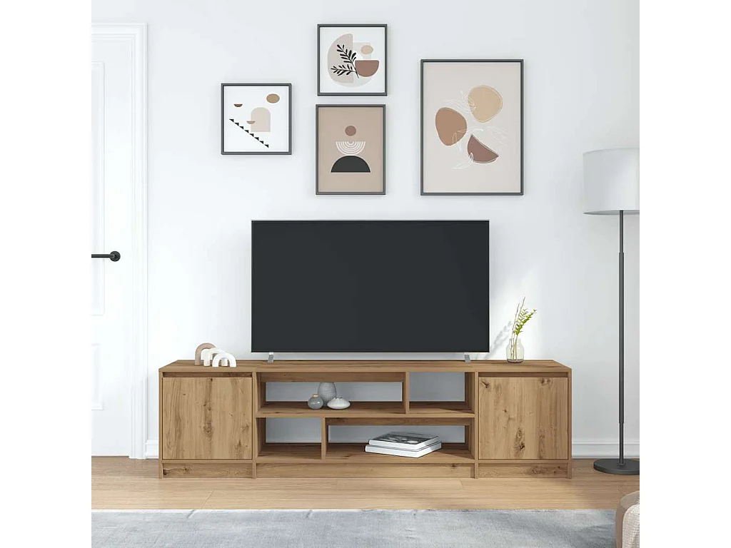 Mueble de TV Artisan Roble 188,5x41x50 cm Madera de ingeniería