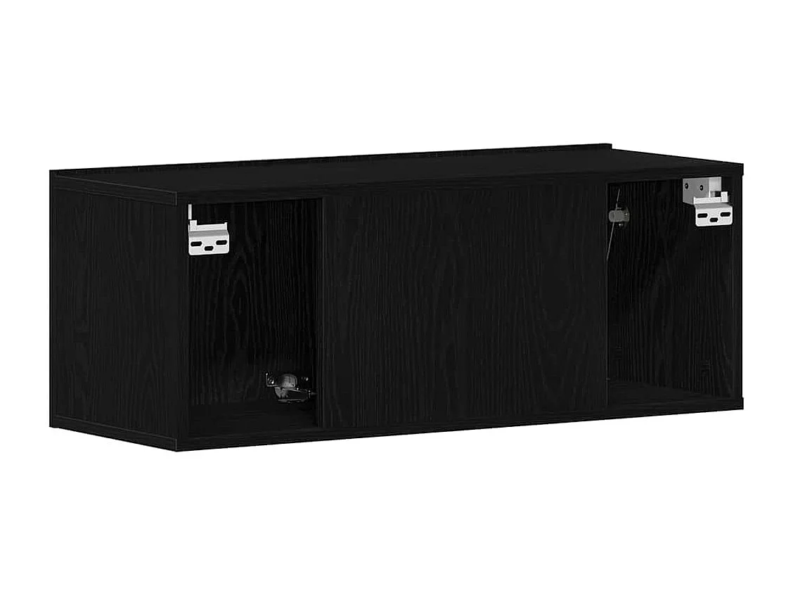 Meubles TV Chêne noir 80 x 30 x 30 cm Bois d'ingénierie