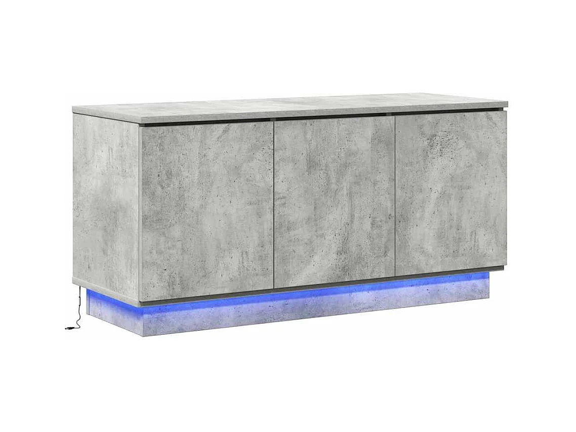 Armário pra TV com LED Cinzento cimento 100 x 38 x 49 cm