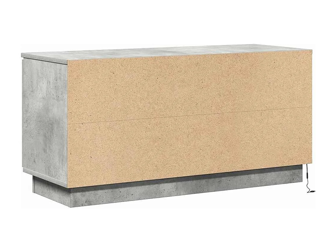 Armário pra TV com LED Cinzento cimento 100 x 38 x 49 cm