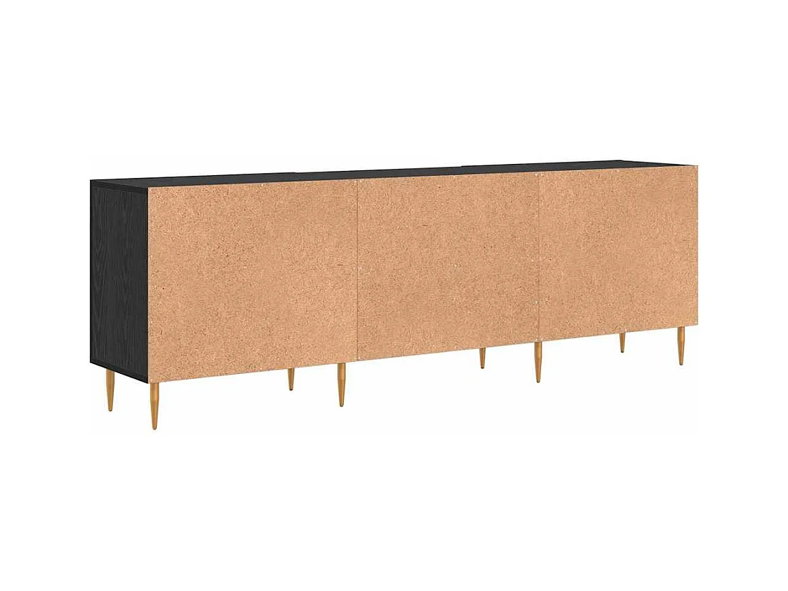 Meuble TV Chêne noir 150 x 30 x 50 cm Bois d'ingénierie