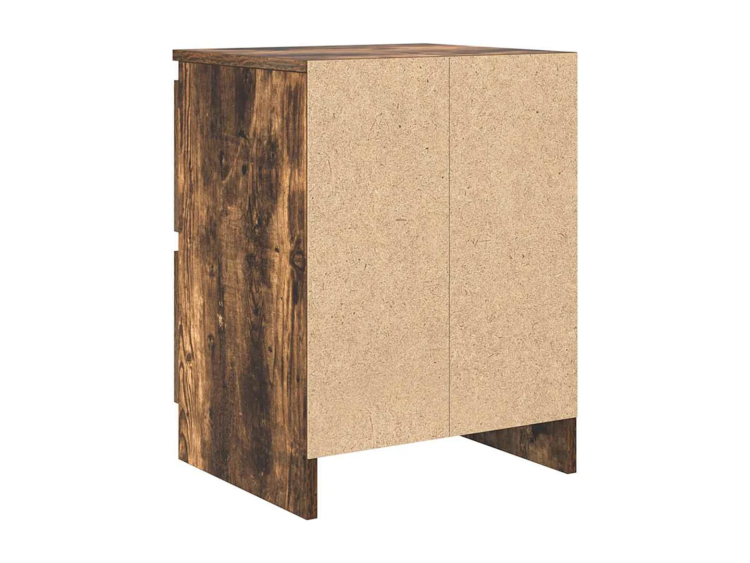 Meuble TV chêne fumé 40x35x54 cm bois d'ingénierie