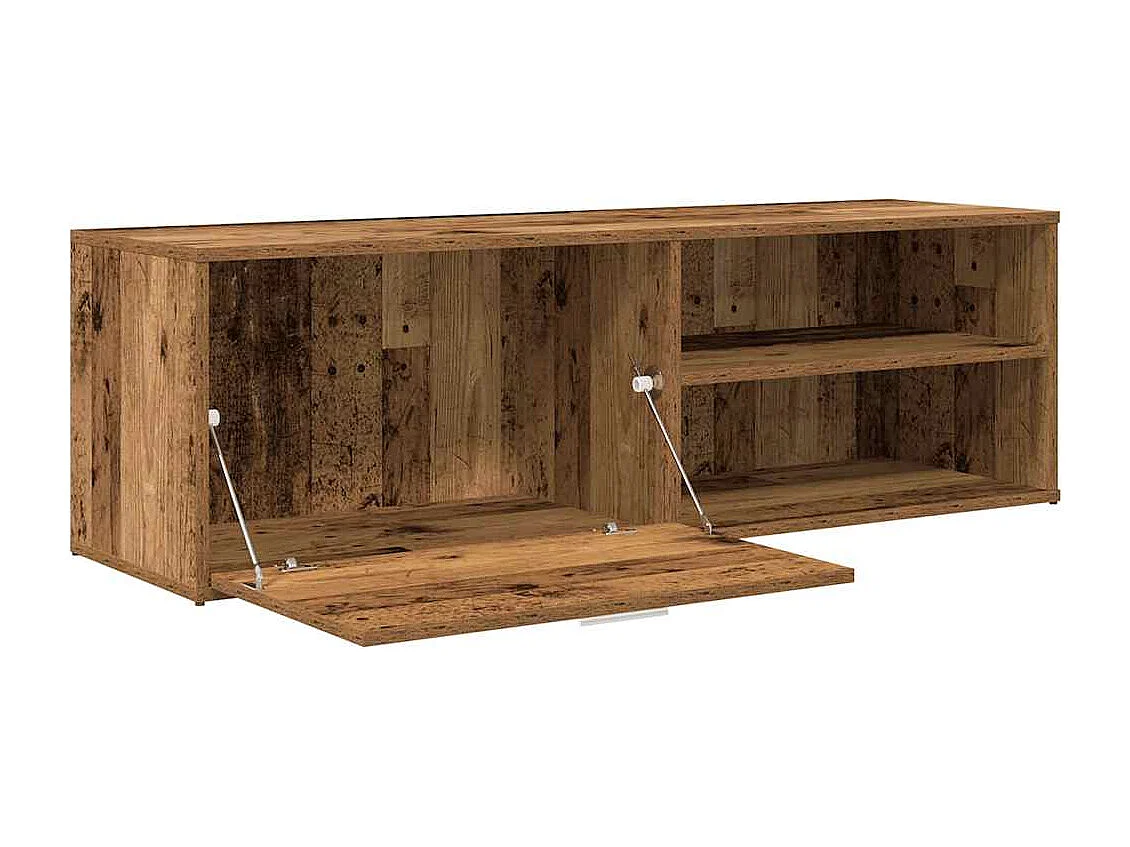 Meuble TV vieux bois 120x34x37 cm bois d'ingénierie