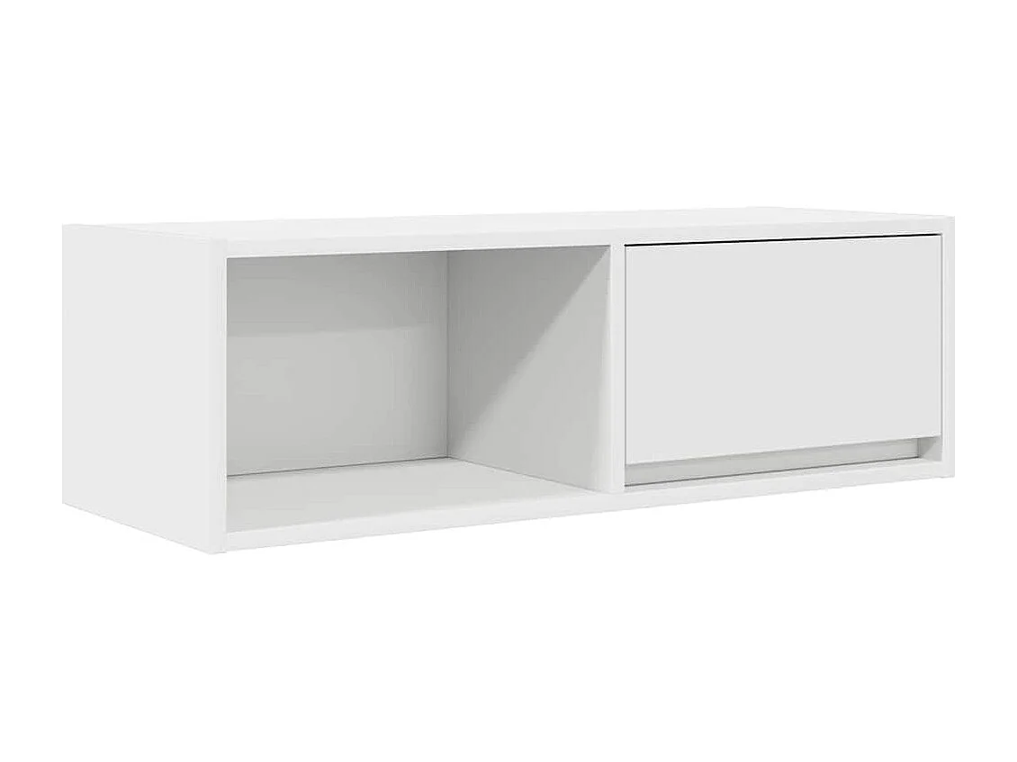 Meubles TV 2 pièces blanc 80x31x25,5 cm bois d'ingénierie