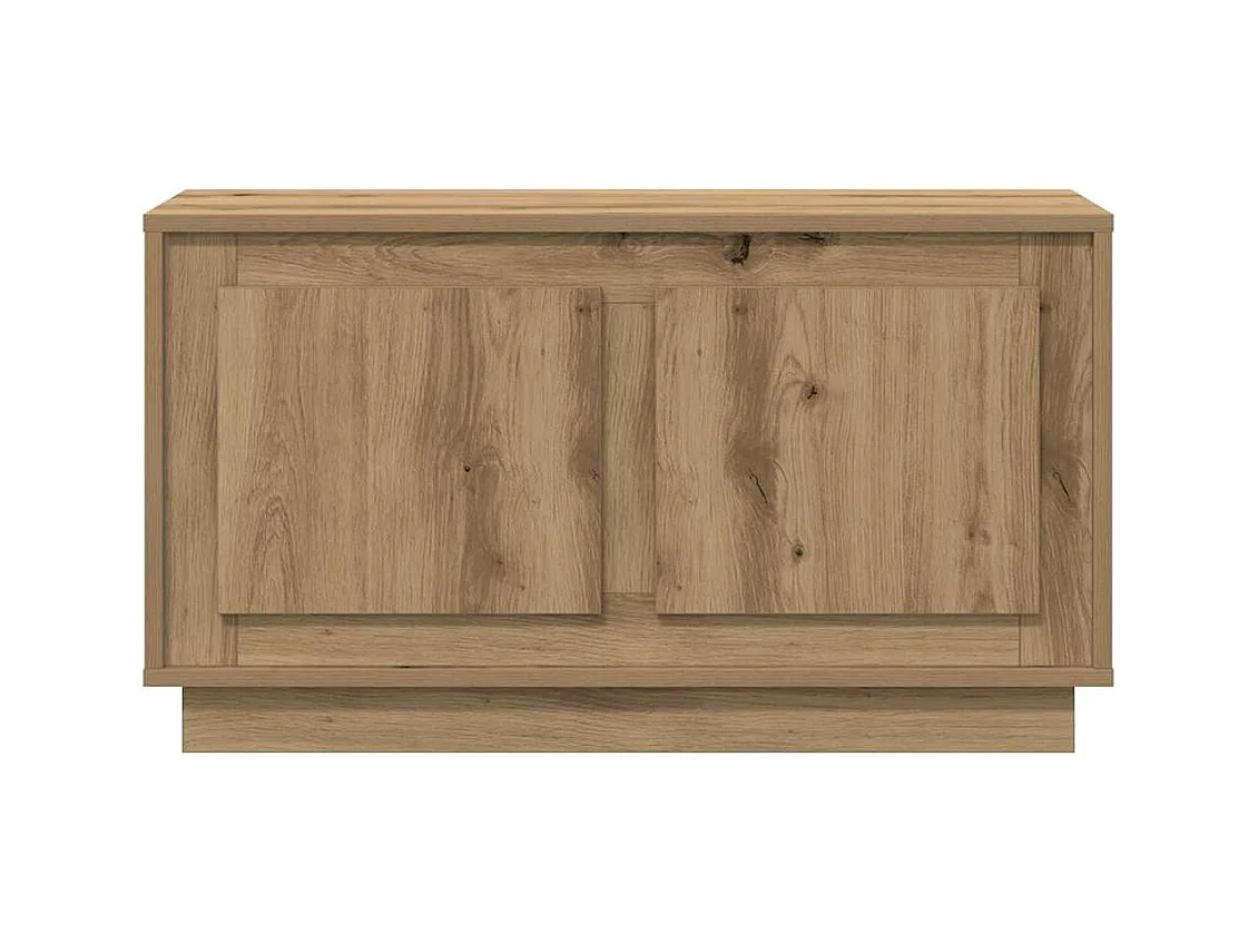 Meuble TV chêne artisanal 80 x 35 x 45 cm Bois d'ingénierie