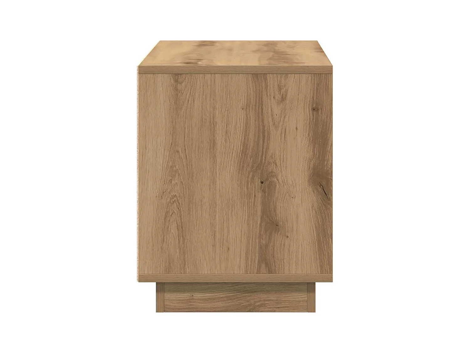 Meuble TV chêne artisanal 80 x 35 x 45 cm Bois d'ingénierie