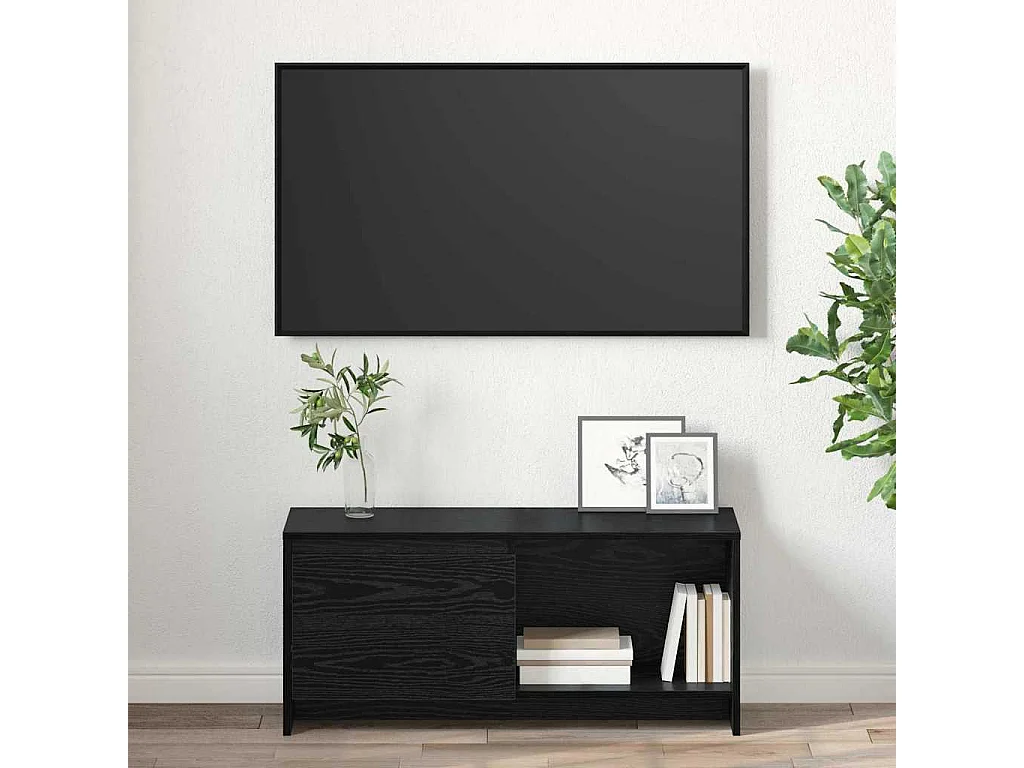 Meuble TV Chêne noir 90 x 35 x 40 cm Bois d'ingénierie