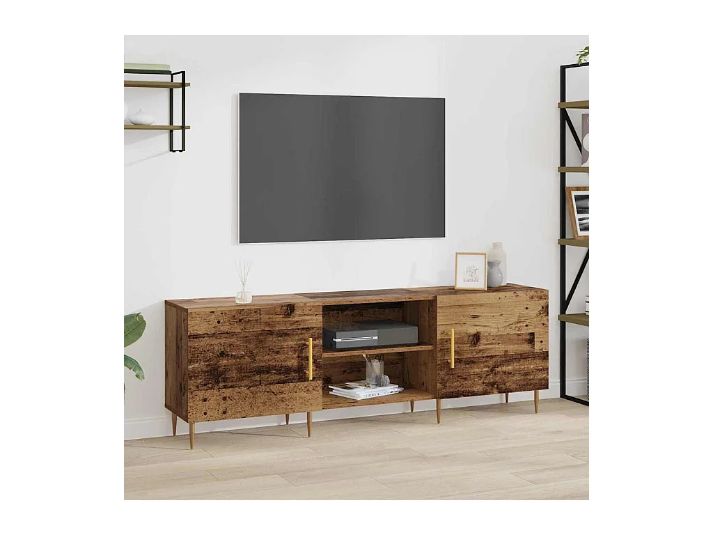 Meuble TV Bois ancien 150 x 30 x 50 cm Bois d'ingénierie
