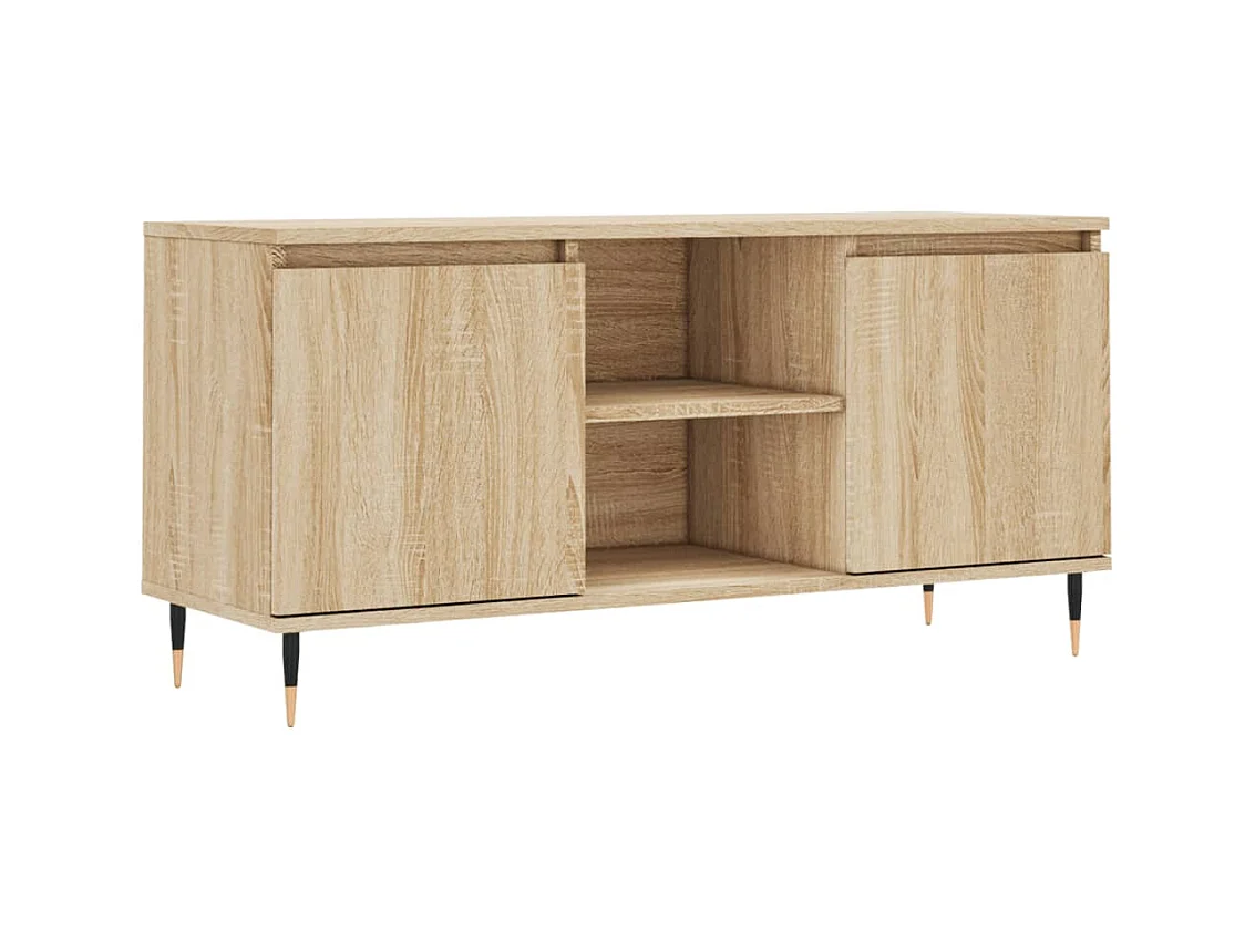 Mueble de TV madera de ingeniería roble Sonoma 104x35x50 cm
