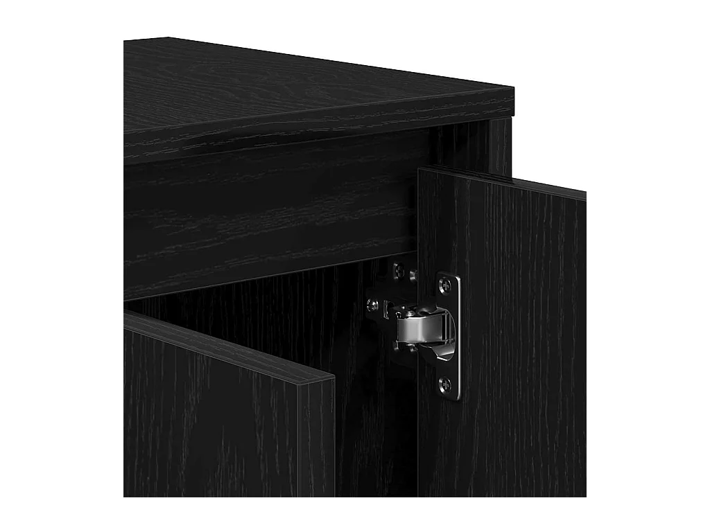 Meuble TV Noir 120 x 30 x 40.5 cm Bois d'ingénierie