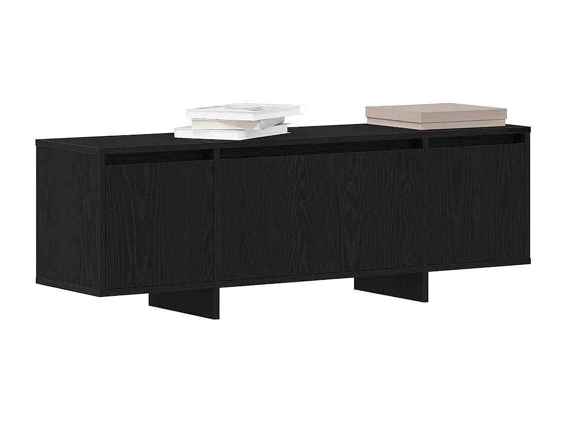 Meuble TV Noir 120 x 30 x 40.5 cm Bois d'ingénierie