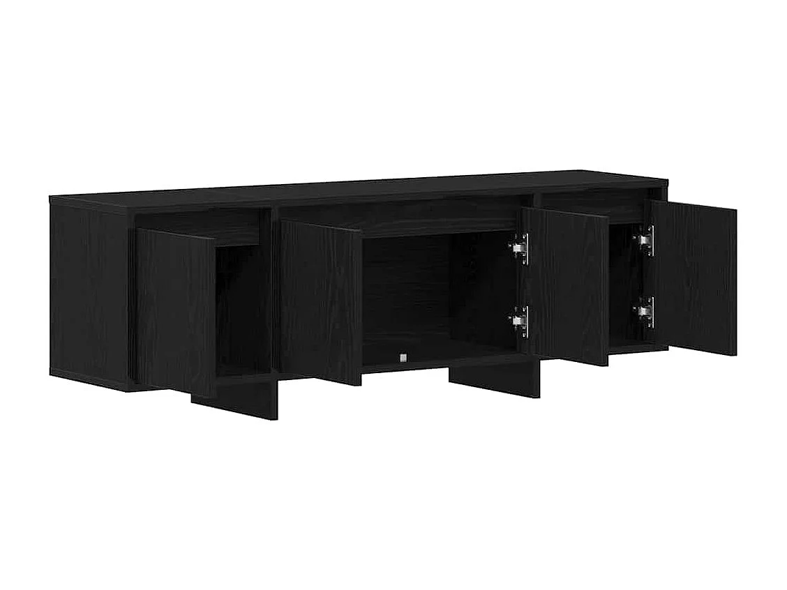 Meuble TV Noir 120 x 30 x 40.5 cm Bois d'ingénierie