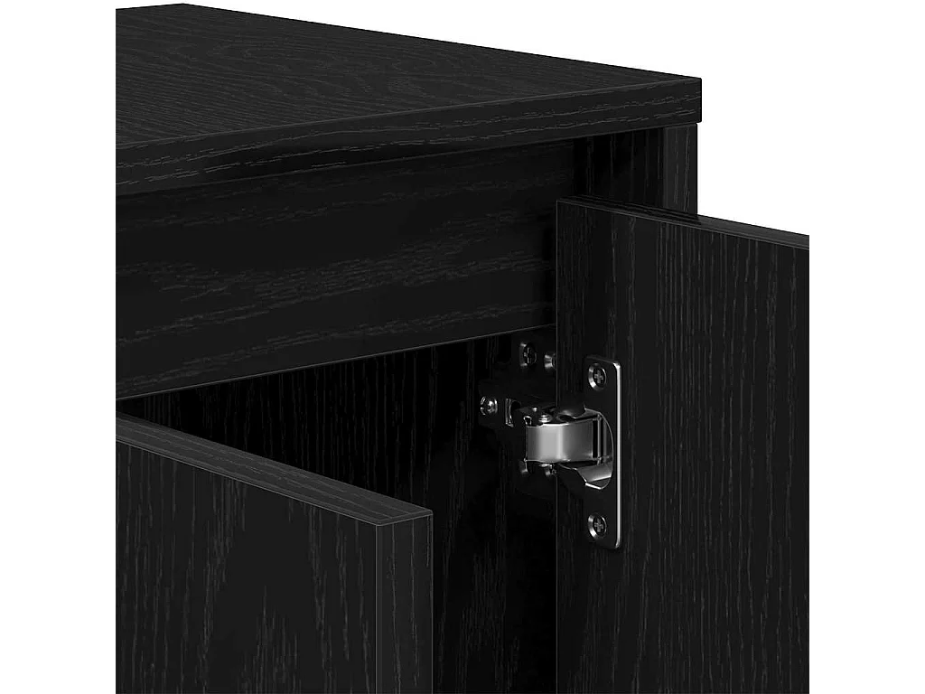 Meuble TV Noir 120 x 30 x 40.5 cm Bois d'ingénierie