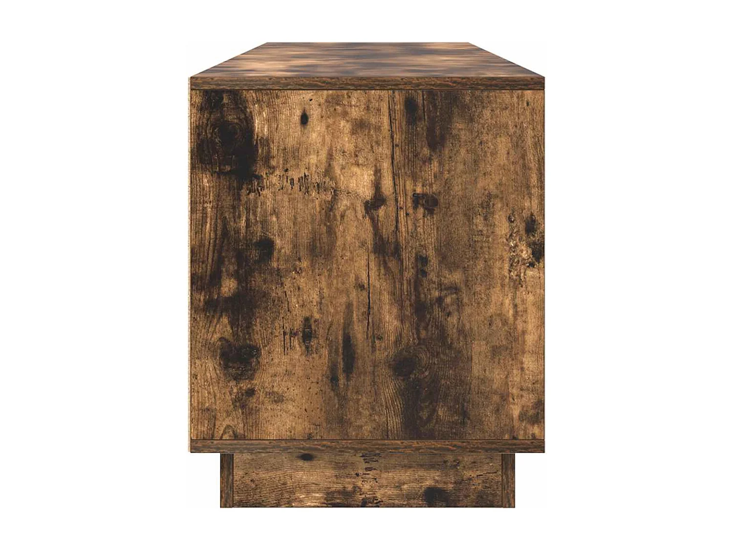 Meuble TV avec lumières LED chêne fumé 193,5x41x50 cm