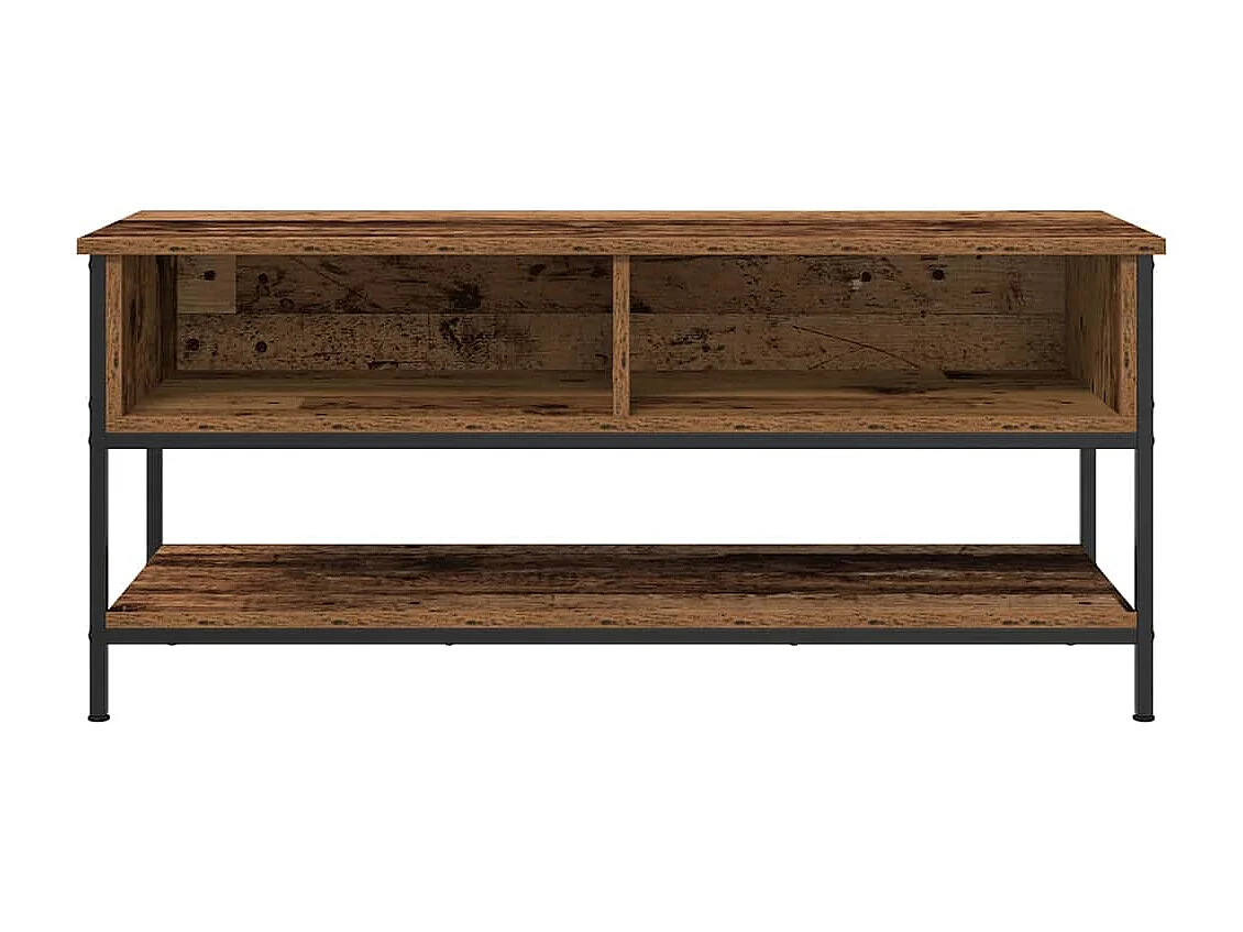 Meuble TV Bois ancien 100 x 35 x 45 cm Bois d'ingénierie