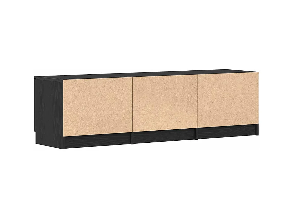 Meuble TV avec tiroir Noir 140 x 35 x 40 cm Bois d'ingénierie