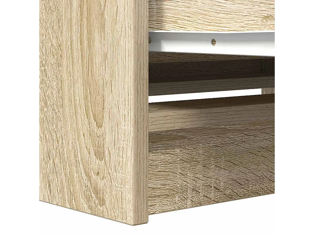 Meuble TV chêne sonoma 80x35x54 cm bois d'ingénierie