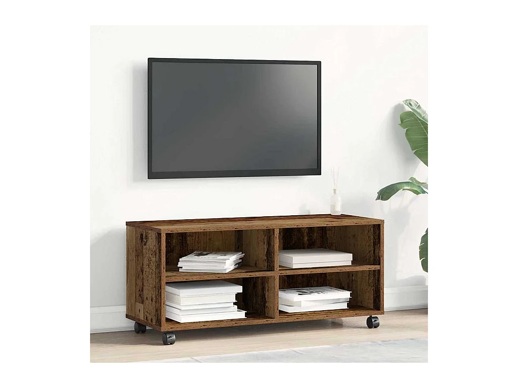 Meuble TV Marron 90 x 35 x 35 cm Bois d'ingénierie