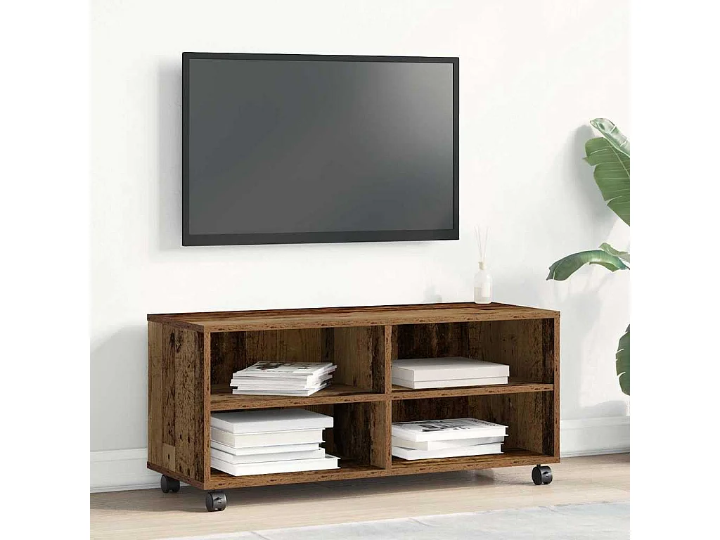 Meuble TV Marron 90 x 35 x 35 cm Bois d'ingénierie