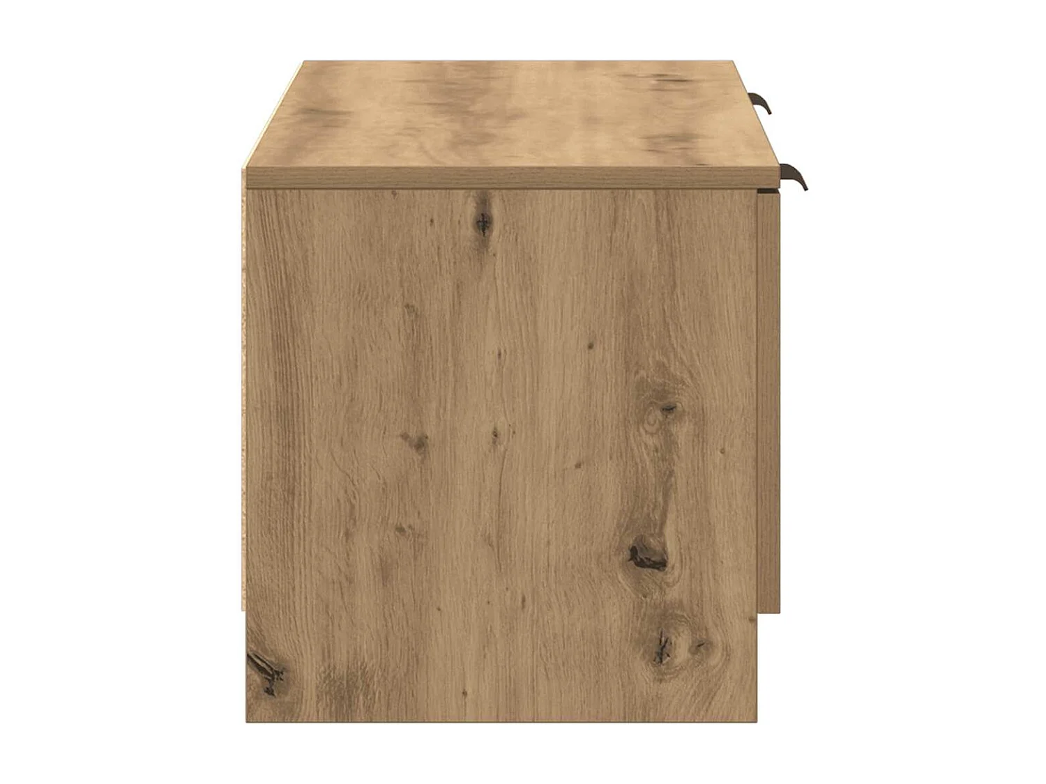 Meuble TV chêne artisanal 102x35x36,5 cm bois d'ingénierie
