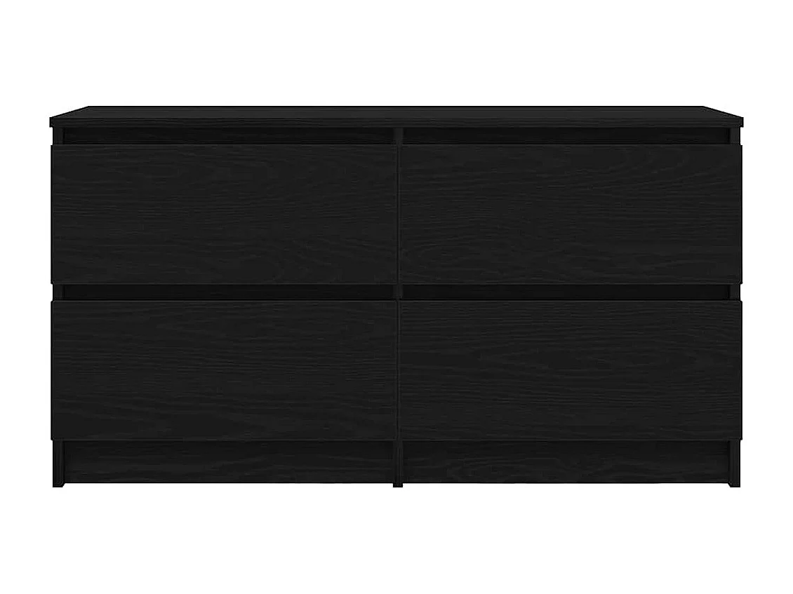 Meuble TV noir 100x35x54 cm bois d'ingénierie