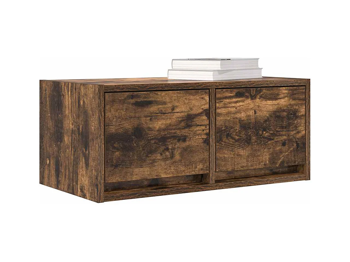 Móvel de TV 60x31x25,5 cm derivados de madeira carvalho fumado