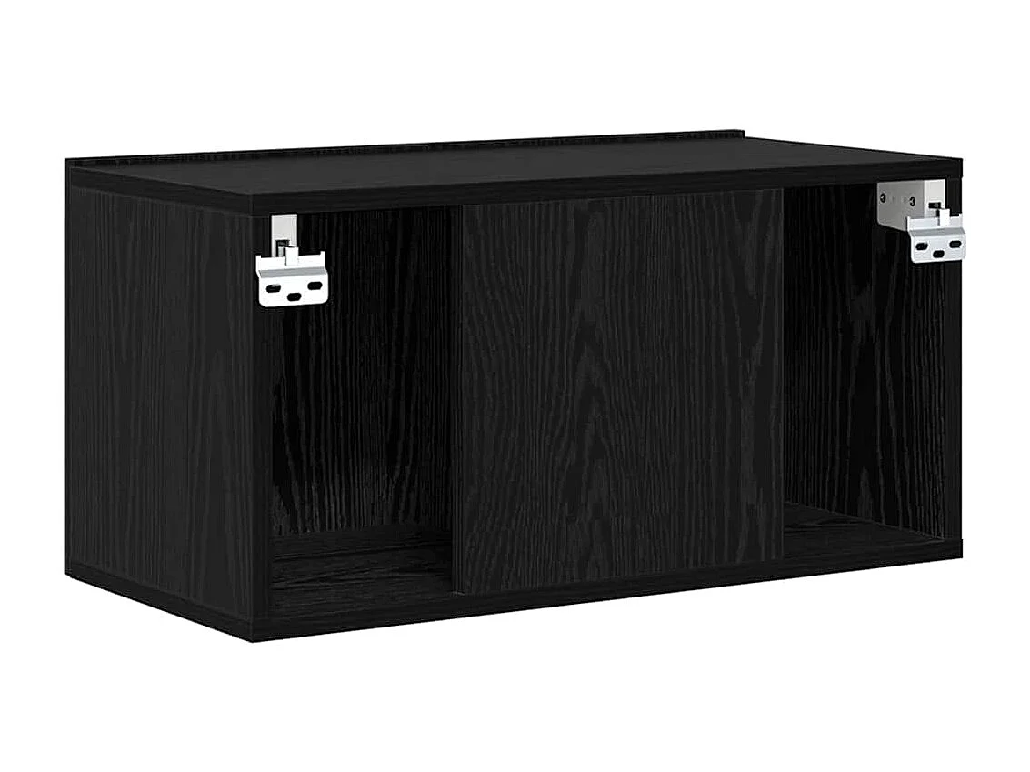 Meuble TV 3 pièces Noir 60 x 30 x 30 cm Bois d'ingénierie