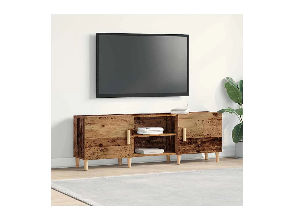 Mueble de TV Madera vieja 150 x 30 x 50 cm Madera contrachapada