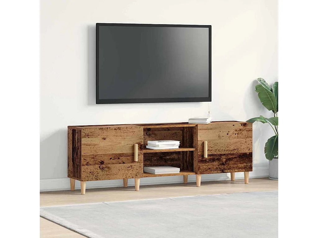 Meuble TV Bois ancien 150 x 30 x 50 cm Bois d'ingénierie