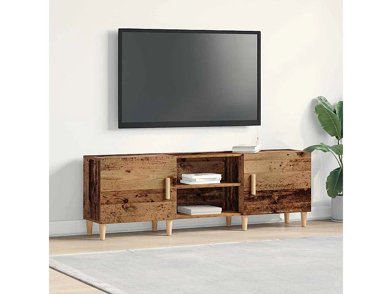Tv-kast Oud hout 150 x 30 x 50 cm Bewerkt hout