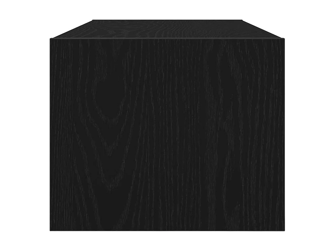 Meuble TV chêne noir 80x31x25,5 cm bois d'ingénierie