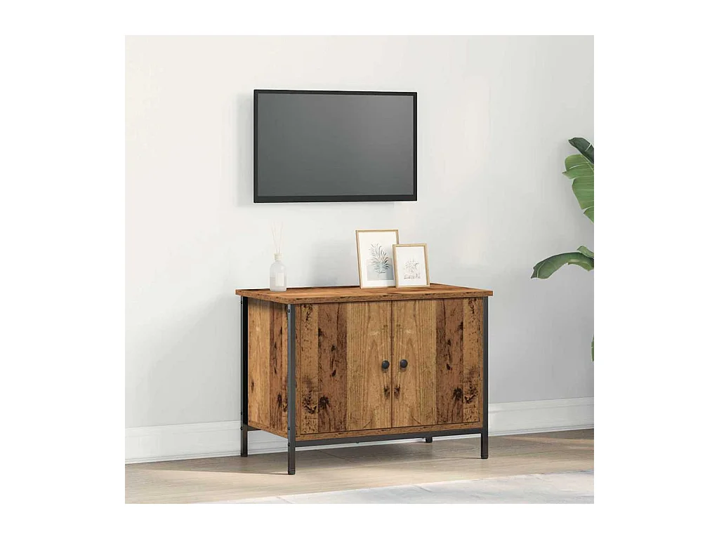 Meuble TV Bois ancien 60 x 35 x 45 cm Bois d'ingénierie