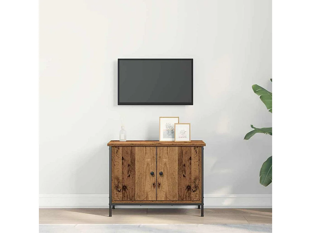 Meuble TV Bois ancien 60 x 35 x 45 cm Bois d'ingénierie