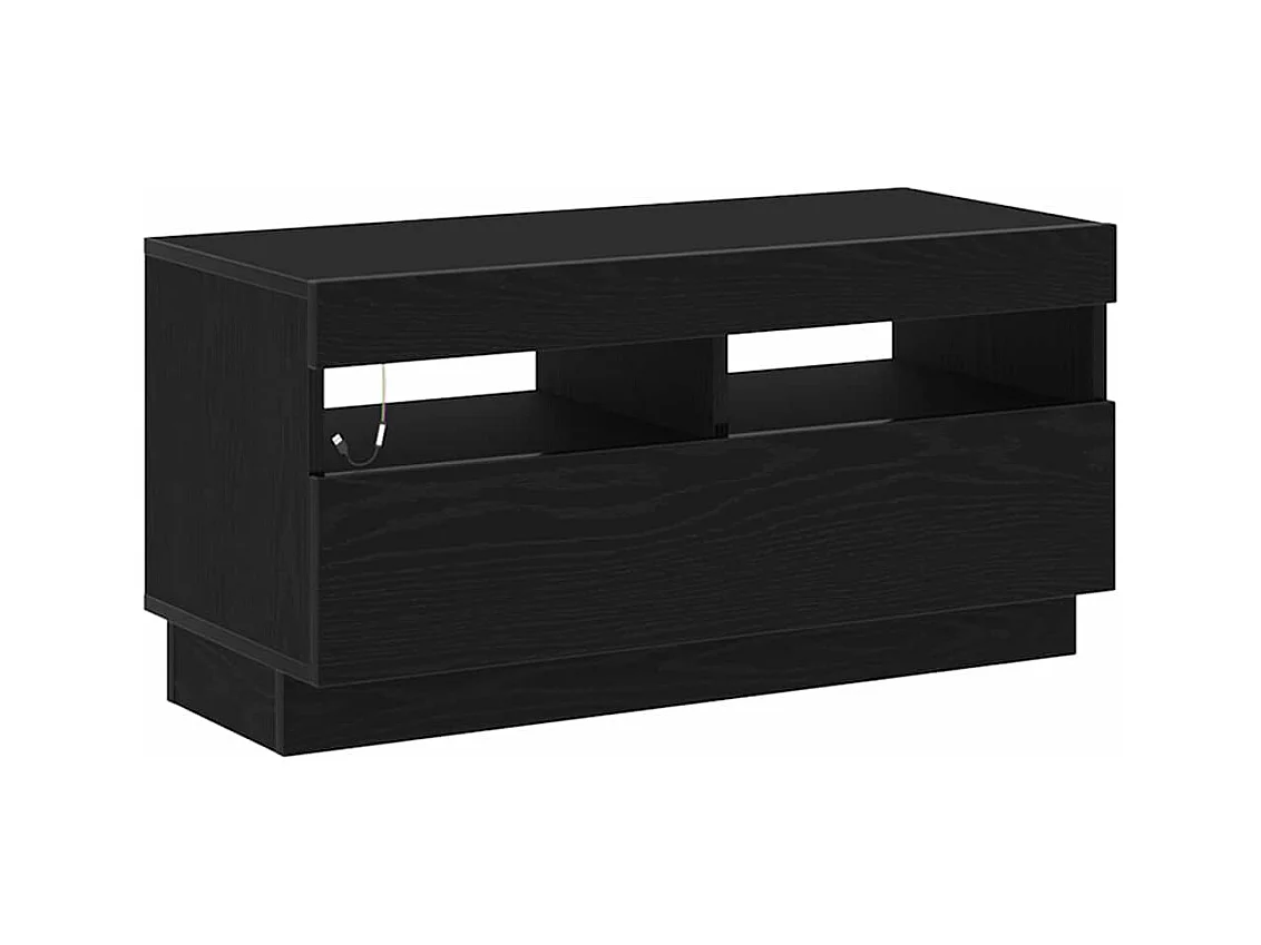 Meuble TV 3 pièces Noir 260 x 35 x 40 cm Bois d'ingénierie