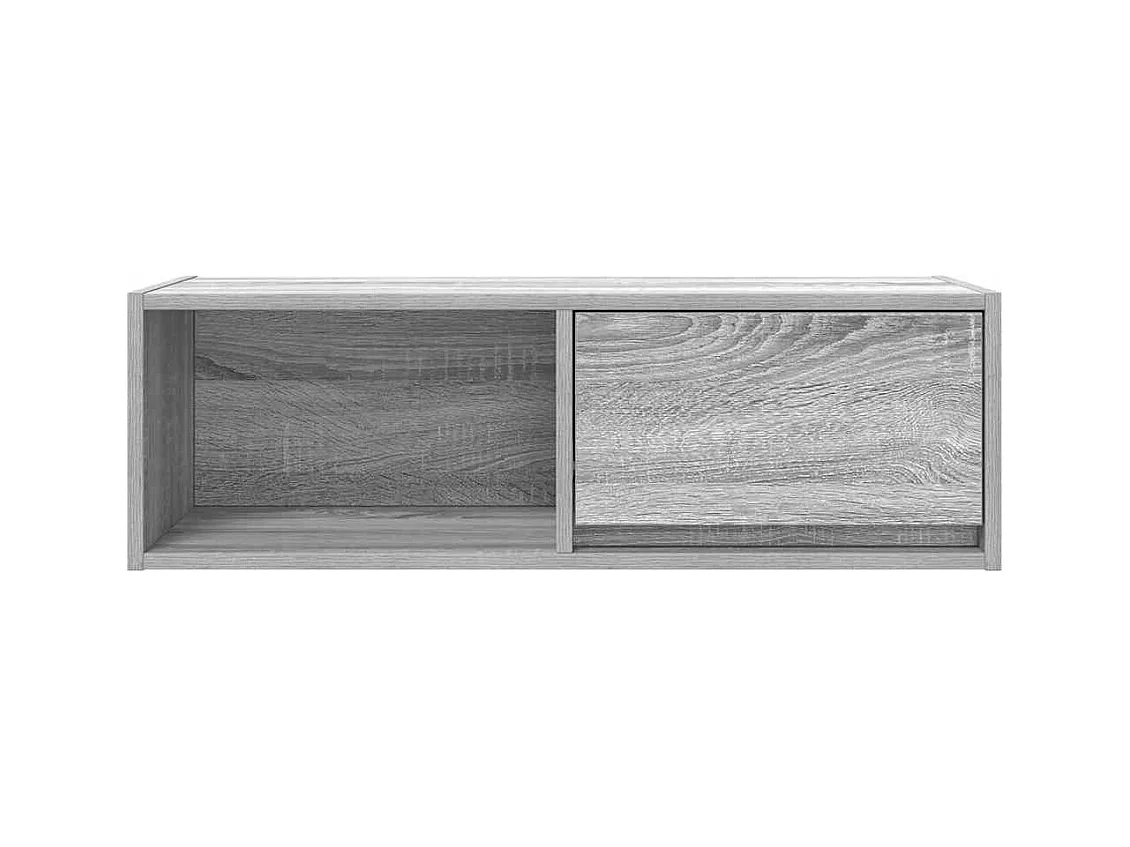 Meuble TV sonoma gris 80x31x25,5 cm bois d'ingénierie