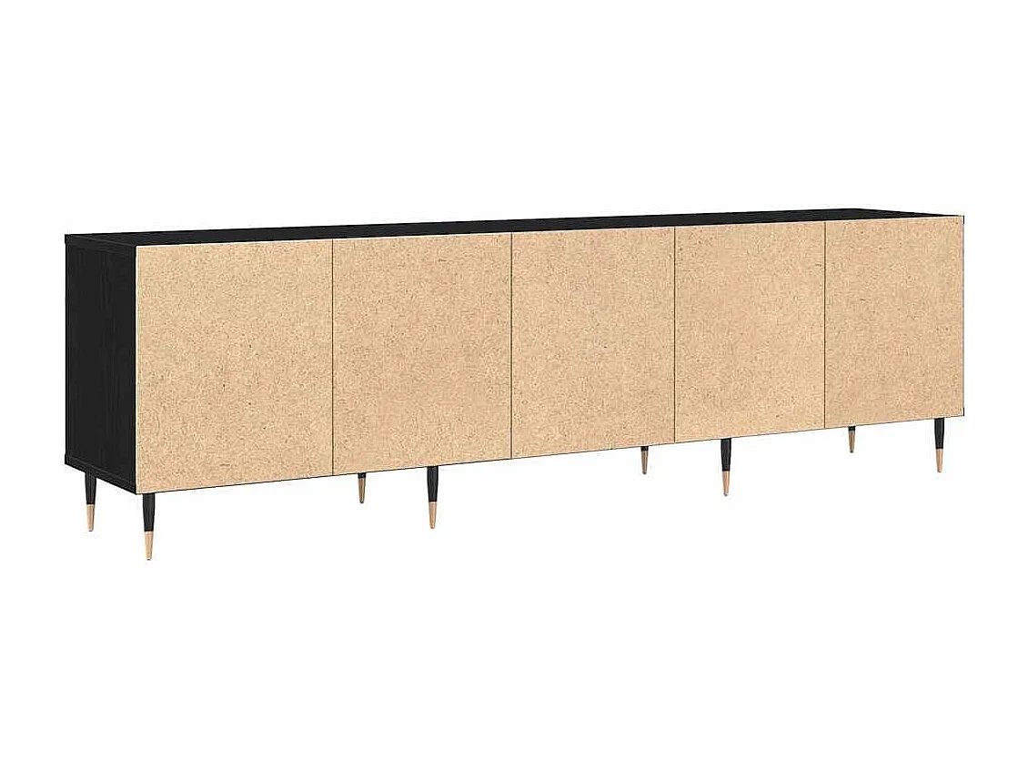 Meuble TV Chêne noir 150 x 30 x 44.5 cm Bois d'ingénierie