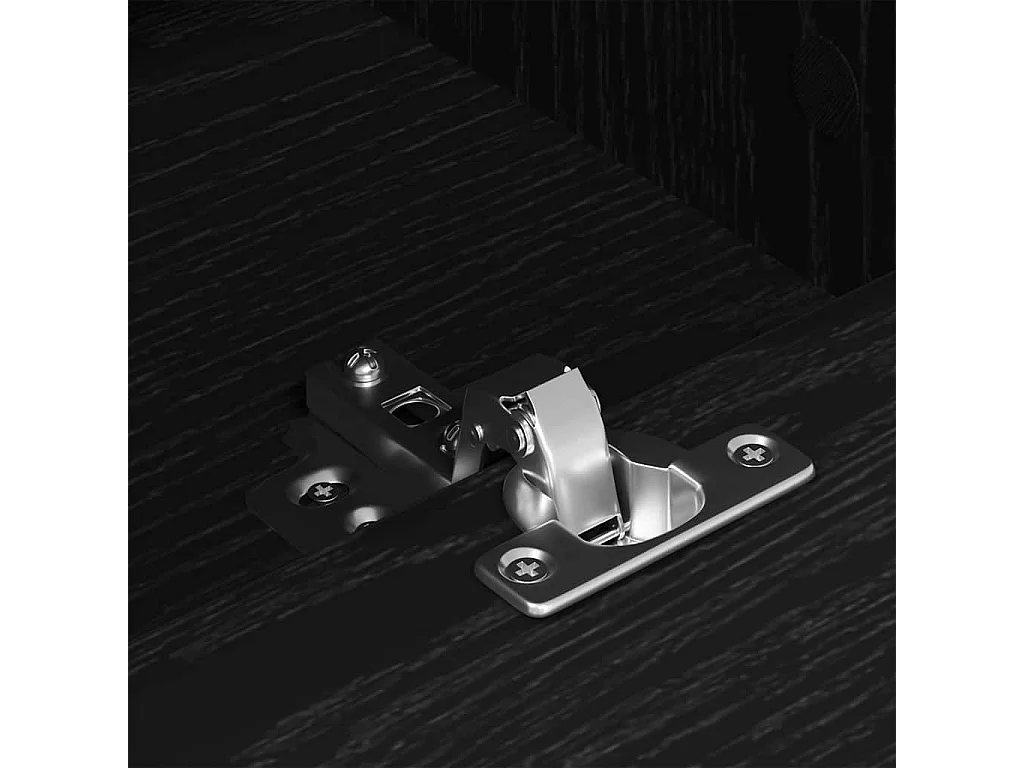 Meuble TV Chêne noir 150 x 30 x 44.5 cm Bois d'ingénierie