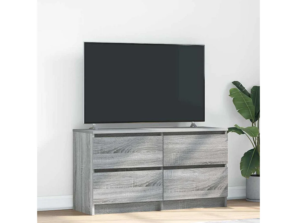 Meuble TV sonoma gris 100x35x54 cm bois d'ingénierie