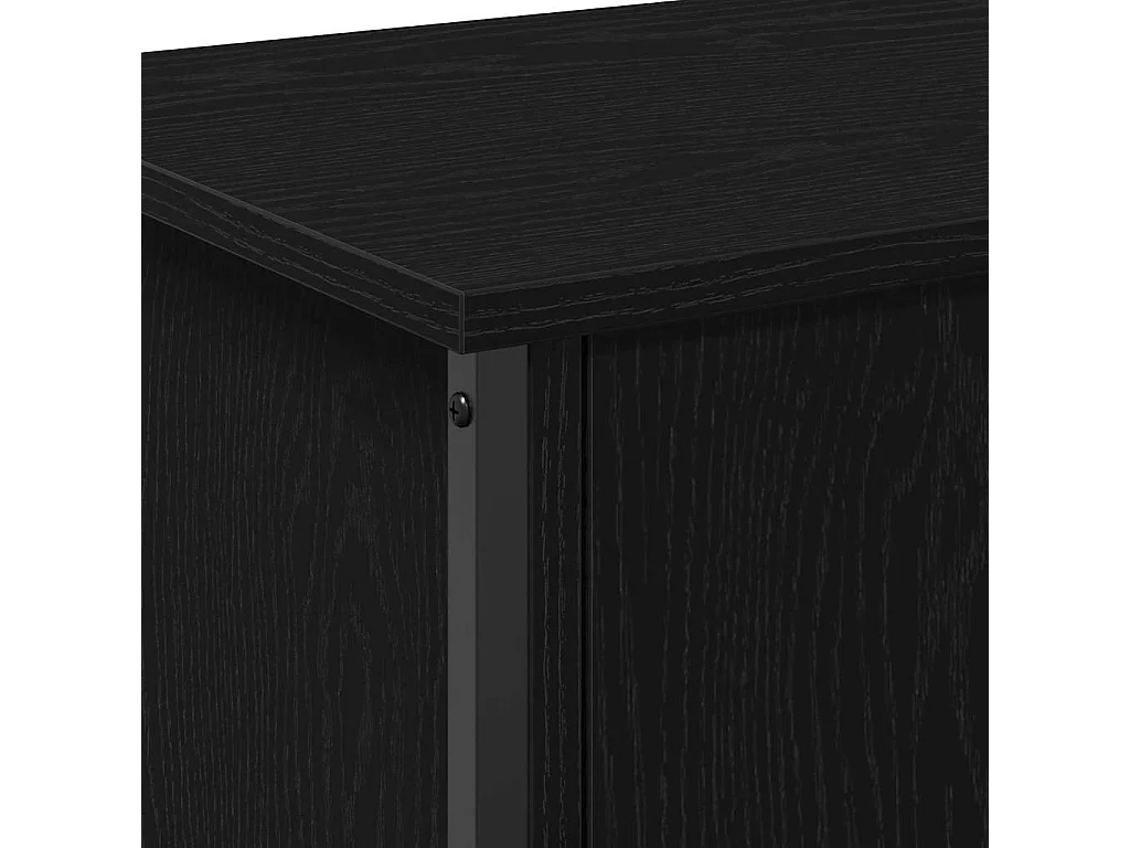 Meuble TV Chêne noir 100 x 35 x 45 cm Bois d'ingénierie