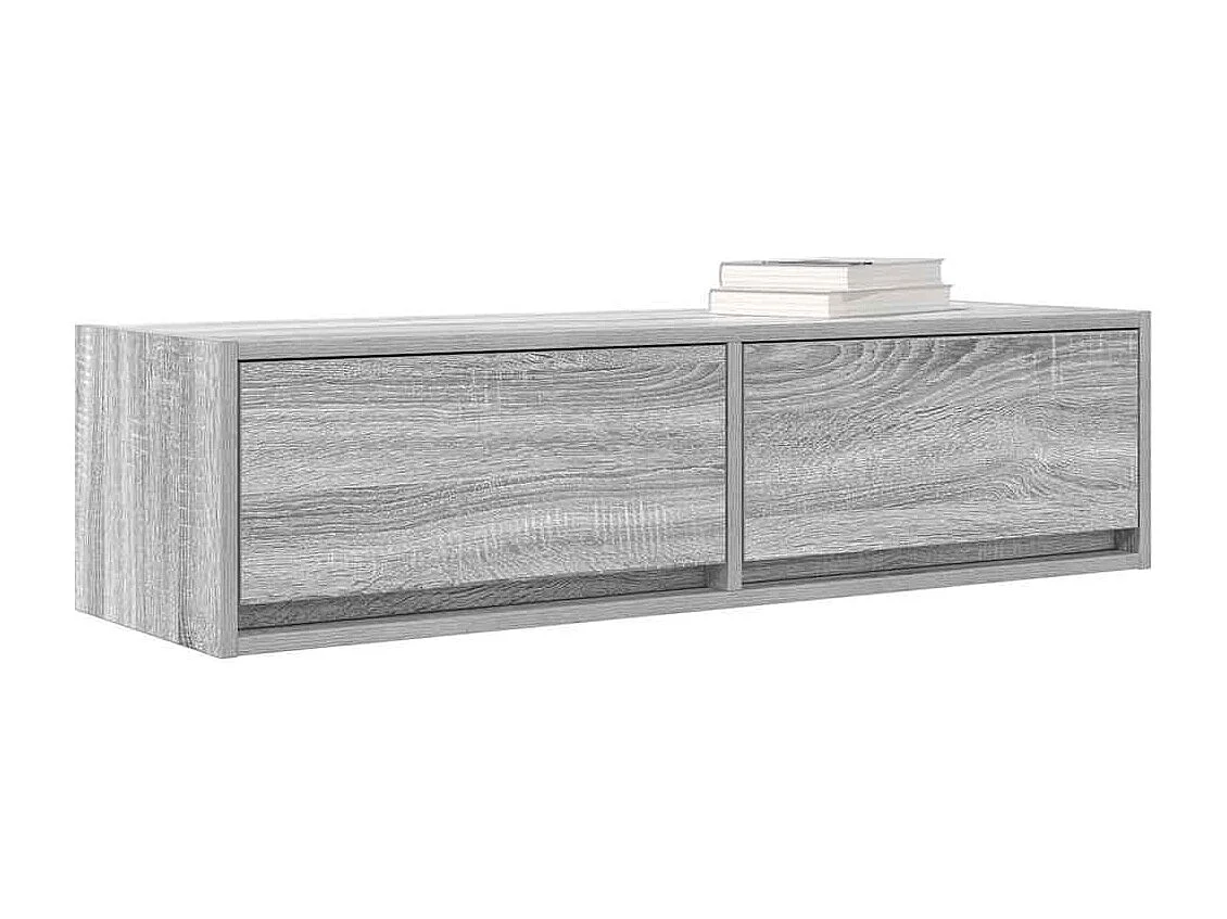 Meuble TV Sonoma gris 100 x 31 x 25.5 cm Bois d'ingénierie