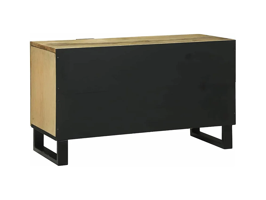 Meuble TV Marron 80 x 33 x 46 cm bois de manguier massif