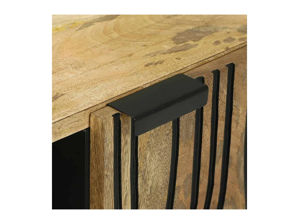 Meuble TV Marron 80 x 33 x 46 cm bois de manguier massif